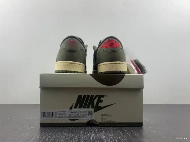 Cheap SCOTT TRAVIS DM7866-002 OG JORDAN OLIVE' 'BLACK SP AIR 1 X LOW 0505